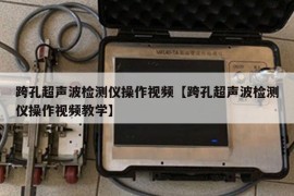 跨孔超声波检测仪操作视频【跨孔超声波检测仪操作视频教学】