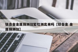 钛合金金属探测仪能检测出来吗【钛合金 金属探测仪】