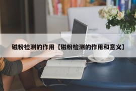 磁粉检测的作用【磁粉检测的作用和意义】