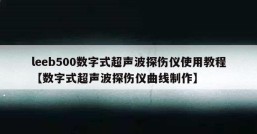 leeb500数字式超声波探伤仪使用教程【数字式超声波探伤仪曲线制作】