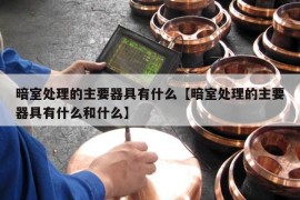 暗室处理的主要器具有什么【暗室处理的主要器具有什么和什么】