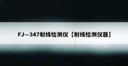 FJ—347射线检测仪【射线检测仪器】