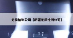 无损检测公司【新疆无损检测公司】