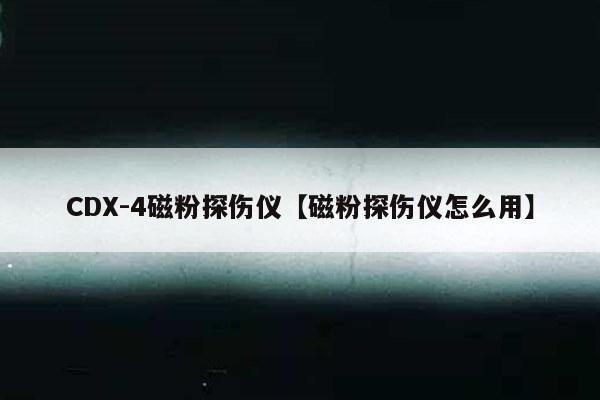 CDX-4磁粉探伤仪【磁粉探伤仪怎么用】