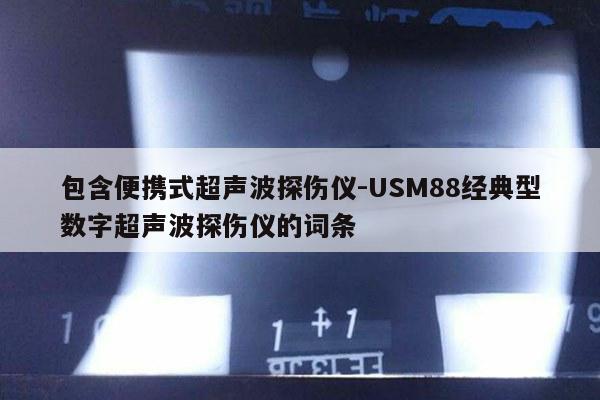 包含便携式超声波探伤仪-USM88经典型数字超声波探伤仪的词条