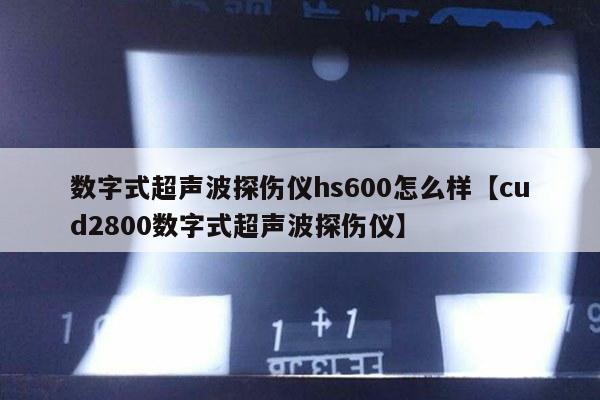 数字式超声波探伤仪hs600怎么样【cud2800数字式超声波探伤仪】